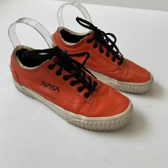 Vans X NASA Old Skool Space Voyager Orange Lace Up Low Top Sneaker Shoes SZ 7.5 - Picture 1 of 12
